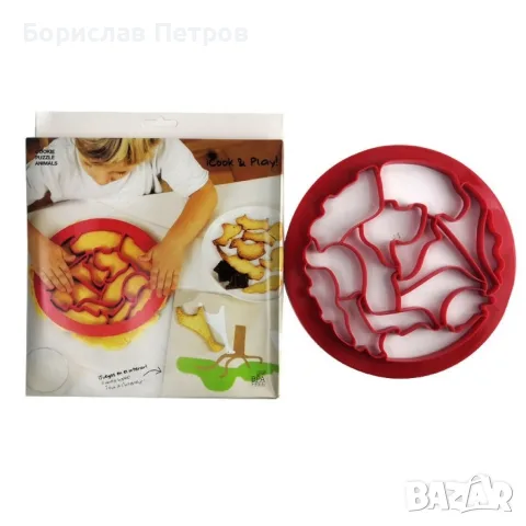 Силиконова форма за сладки и бисквити - сърца, снежинки или животинки, снимка 3 - Форми - 56192356