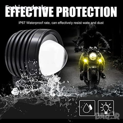 Нови Фарове за мъгла за Мотоциклет фарове за мъгла, 60W 2-инчови 12V , снимка 5 - Аксесоари и консумативи - 41737365