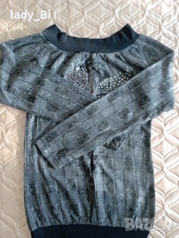 💜Нова блуза с камъни С размер 🌼, снимка 3 - Блузи с дълъг ръкав и пуловери - 44309439