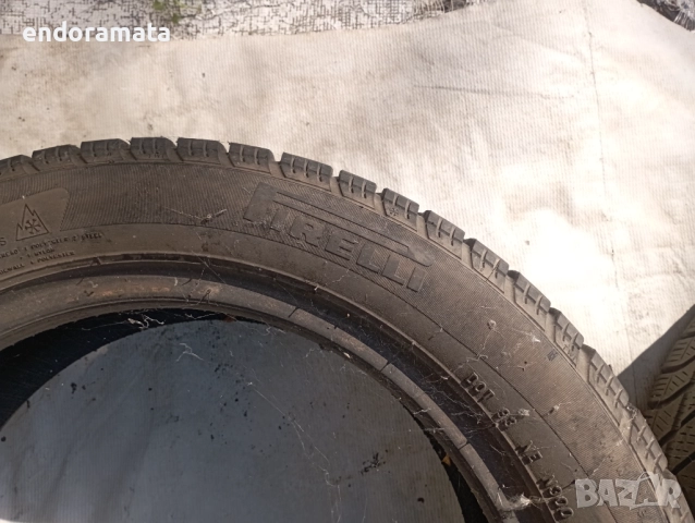 Зимни гуми Пирели два броя-185/55/15, снимка 2 - Гуми и джанти - 51694977