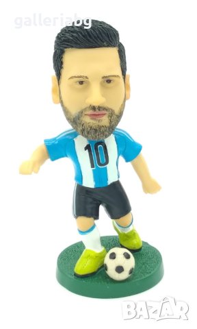 Футболна фигура на Лионел Меси (Фигурка на футболист Leo Messi), снимка 1 - Фигурки - 41530759