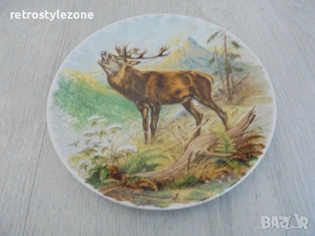 № 8531 Винтидж порцеланово пано с елен – Kaiser Germany , снимка 3 - Други ценни предмети - 53866660