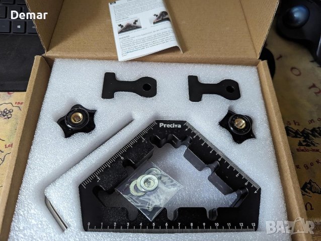 Квадратни скоби за позициониране на 90 градуса и 45 градуса, снимка 9 - Шублери - 41715818