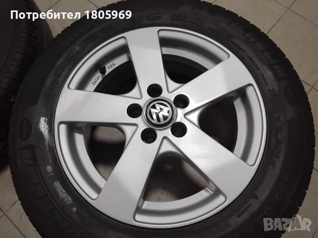 4бр. ал. джанти Dezent 5x100 , 6x15 , ET38 , централен отвор 57,1мм, снимка 2 - Гуми и джанти - 53560586