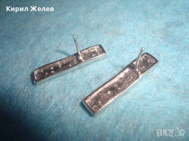 ВИНТИДЖ СРЕБЪРНИ АРТ ОБЕЦИ БУТИКОВА ФЕШЪН ЮВЕЛИРНА ИЗРАБОТКА РОДИРАНО СРЕБРО 925 ПРОБА 25647, снимка 5 - Обеци - 35759944