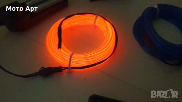 Светлинни Ленти на батерии - Подсветка за Кола, Мотор, Неон Надписи и Други, снимка 8 - Лед осветление - 40750390