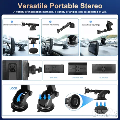 Монитор за автомобил, 10.1 инча, мултимедия за кола, Apple Carplay, YouTube, Android Auto, навигация, снимка 6 - Аксесоари и консумативи - 47822367