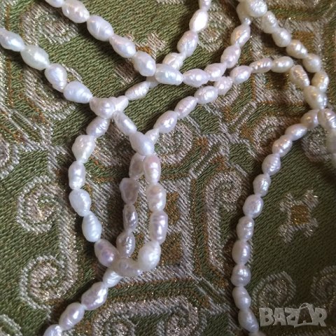 Огърлица естествени перли  НАМАЛЕНИЕ, снимка 4 - Колиета, медальони, синджири - 38784438