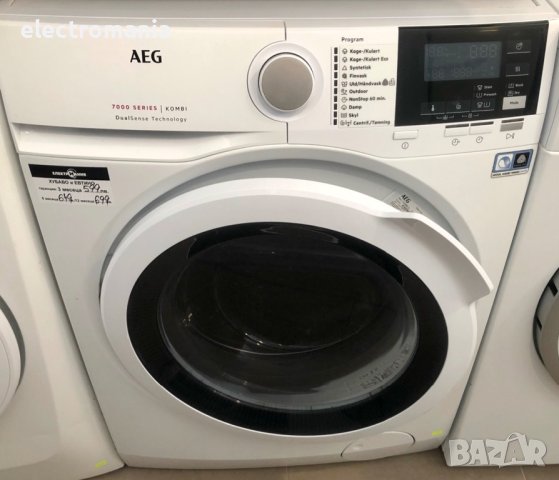 пералня със сушилня,AEG’ 7000 Series Kombi DualSense L7WDB861G 8+4кг