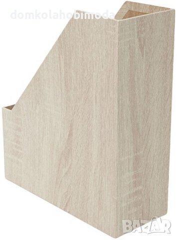 Органайзер за бюро, Дърво и хартия,25x10x30 см, снимка 2 - Ученически пособия, канцеларски материали - 39797557