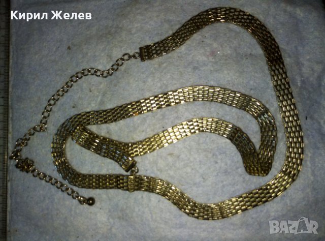 СРЕБРИСТНО МЕТАЛНО ВИНТИДЖ АРТ ДАМСКО КОЛАНЧЕ от НЕРЪЖДАЕМА СТОМАНА 38898, снимка 3 - Колани - 42005161