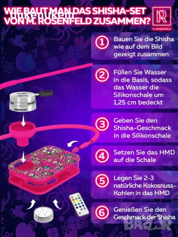 Shisha Set – Мини наргиле с чантичка и премиум аксесоари, снимка 6 - Наргилета - 51495434