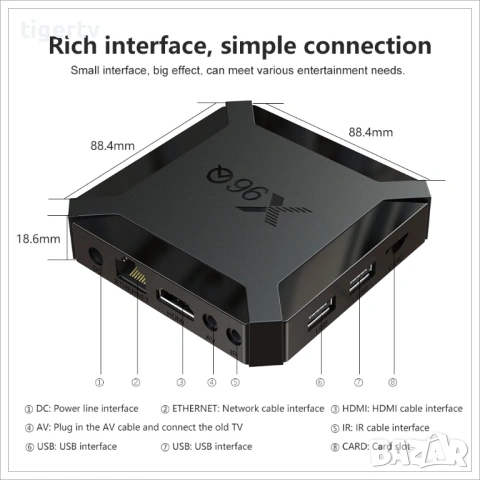 Най-нов Android TV Box X96Q Android 10, Dual WiFi, Гаранция, снимка 9 - Плейъри, домашно кино, прожектори - 33252791