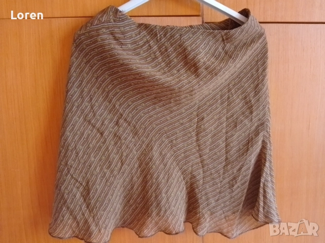 Подарявам!Къса пола в кафеви цветове, снимка 3 - Поли - 51877179