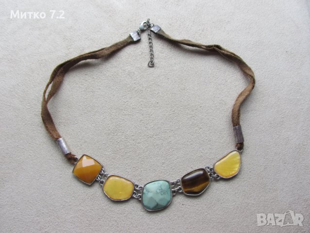 Дамско сребърно колие - 6, снимка 3 - Колиета, медальони, синджири - 40801473