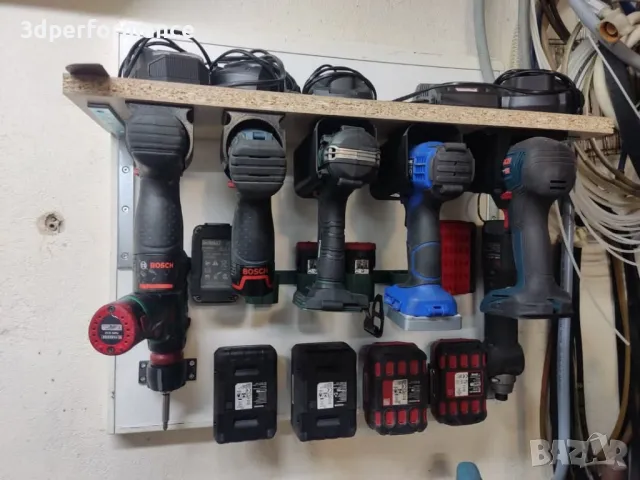 Холдъри за батерии и инструменти Makita, DeWalt, Parkside, Einhell, Bosch , Milwaukee, Metabo, снимка 7 - Други инструменти - 48492202