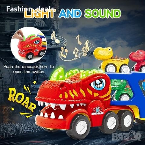 Нова детска играчка кола камион динозавър подарък малко дете игра, снимка 4 - Образователни игри - 41931943