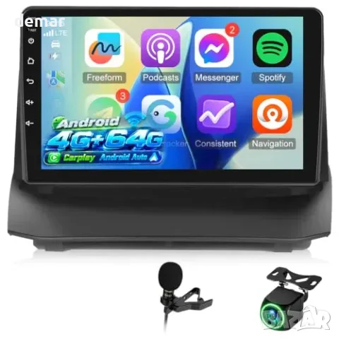 Автомултимедия Techschermo 4+64 GB за Ford Fiesta 2009–2014 с 9-инчов екран