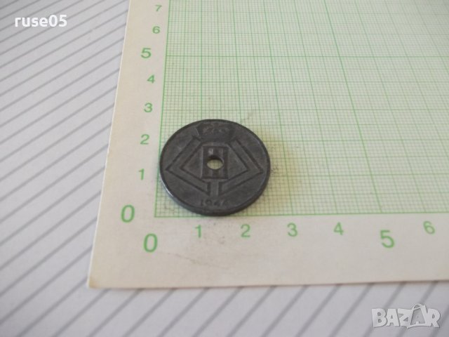 Монета "25 C/сантима/ - BELGIE - BELGIQUE - Белгия-1944 г.", снимка 3 - Нумизматика и бонистика - 42145339