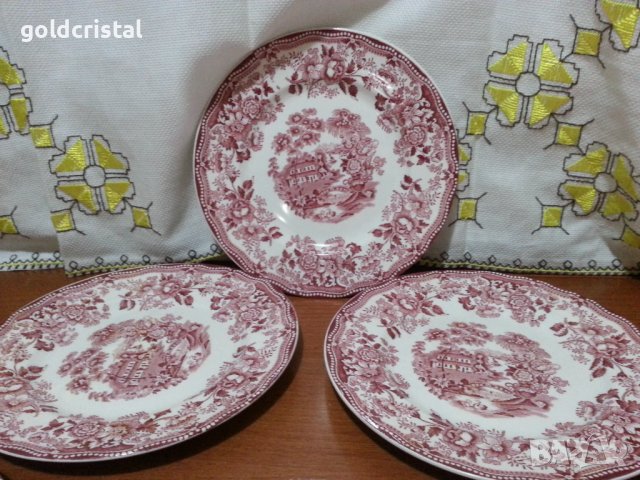 Английски порцелан чинии, снимка 4 - Антикварни и старинни предмети - 44466031