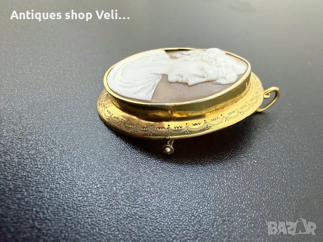 Сребърна брошка/медальон Камея №8254, снимка 3 - Колиета, медальони, синджири - 56180267