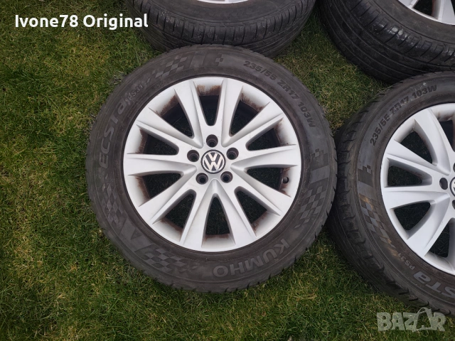 ПРОМОЦИЯ АЛУМИНИЕВИ ДЖАНТИ за VW TIGUAN 5x112 17цола.Отлично състояние., снимка 4 - Гуми и джанти - 53726881