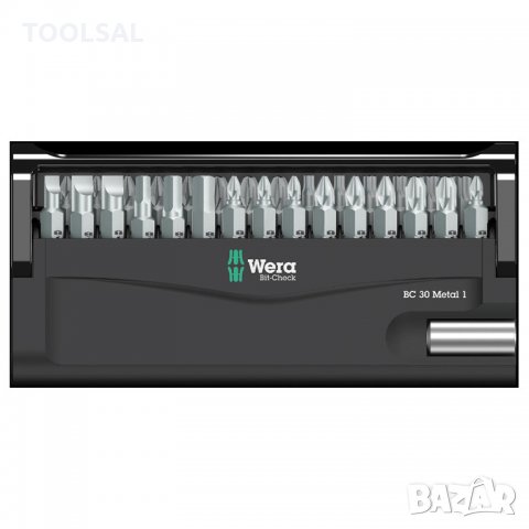 Накрайник бит Wera комплект PH/PZ/SB/TX/SW с магнитен държач 1/4", Bit-Check 30 Metal 1, снимка 2 - Други инструменти - 33987320