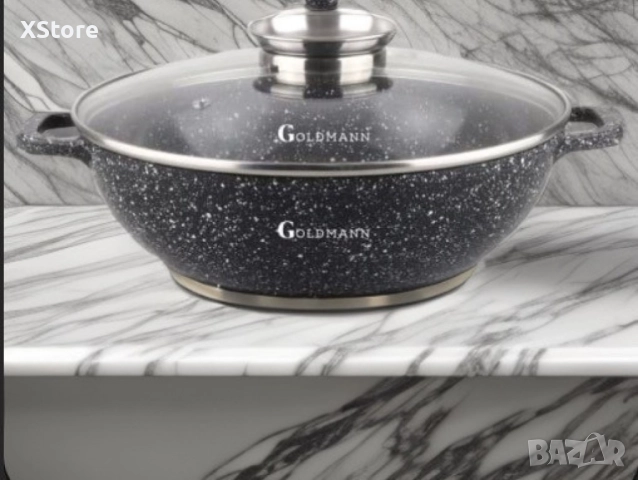 Тенджера Goldmann 24/28/32/36 см., плитка, Лят алуминий, Керам. покр., Индукция, снимка 2 - Съдове за готвене - 52507439