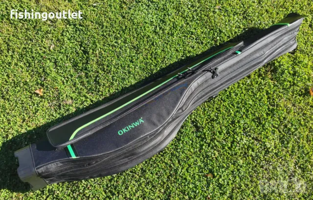  Троен твърд калъф за въдици с макари 140 и 160см. OKINWA!, снимка 3 - Такъми - 30883275