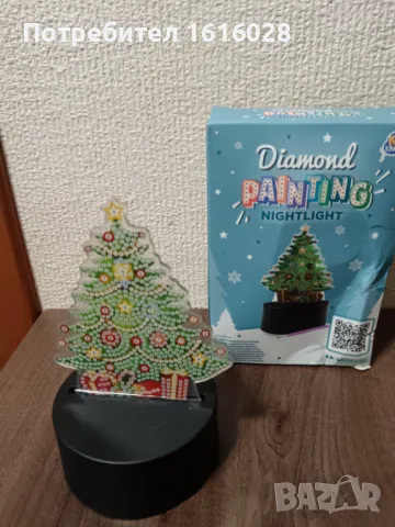 Коледни светещи диамантени декорации., снимка 3 - Гоблени - 47917418