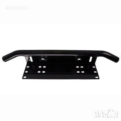 Универсална поставка за регистрационен номер, със стойка за LED бар и халогени, снимка 2 - Аксесоари и консумативи - 52466289