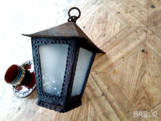 Винтидж, стара лампа ”Фенер”, снимка 5 - Антикварни и старинни предмети - 51227441