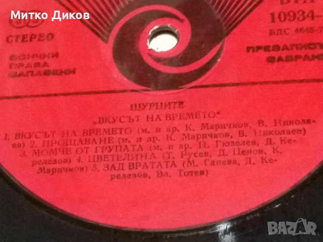 	Щурците Мускетарски марш голяма плоча 2 броя едната вкусът на времето  без обложки , снимка 7 - Грамофонни плочи - 51378681