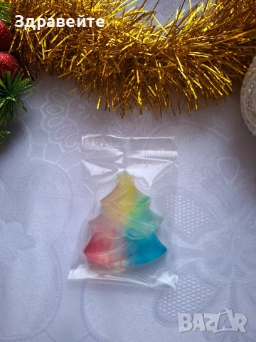 Малки коледни глицеринови сапунчета за подарък, снимка 3 - Коледни подаръци - 52679367