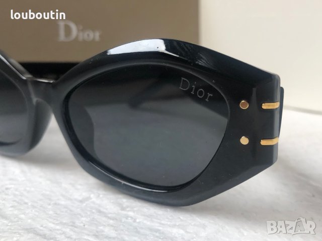 Dior 2023 дамски слънчеви 2 цвята черни прозрачни , снимка 12 - Слънчеви и диоптрични очила - 40474436
