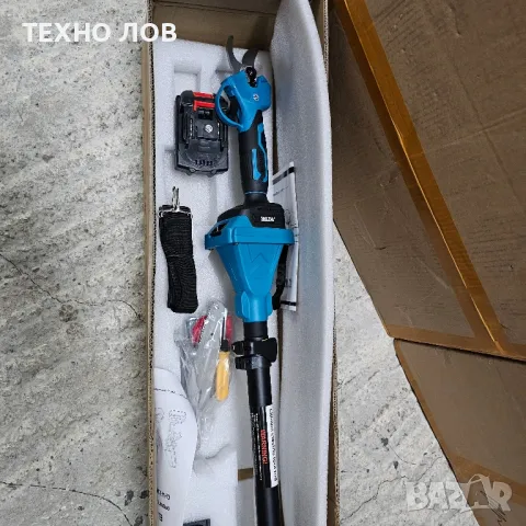 Акумулаторна лозарска ножица, верижен трион и телескопичен прът 3в1-48V+2батерии , снимка 16 - Градинска техника - 49645539