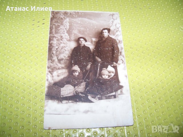 Красива стара зимна картичка-снимка, уникат, снимка 3 - Други ценни предмети - 34619926