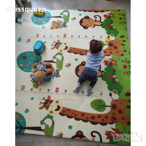 4143 Сгъваемо детско килимче за игра, топлоизолиращо 180x150x1cm, снимка 12 - Други - 44615616