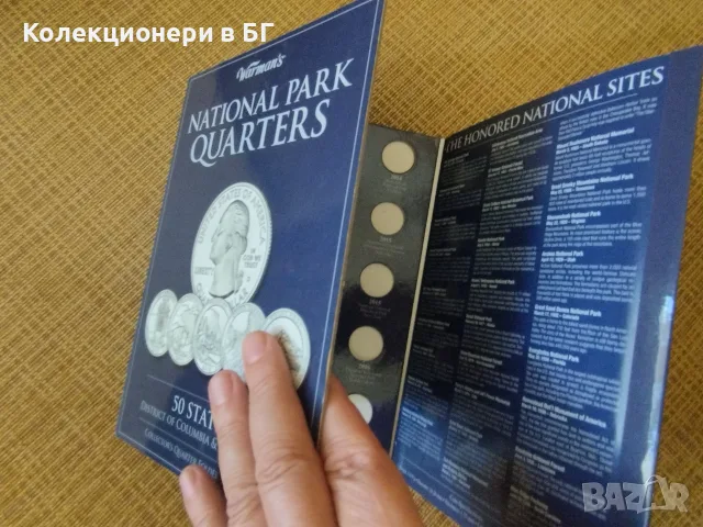 ЧИСТО НОВ АЛБУМ "NATIONAL PARK QUARTERS", снимка 2 - Нумизматика и бонистика - 56187365