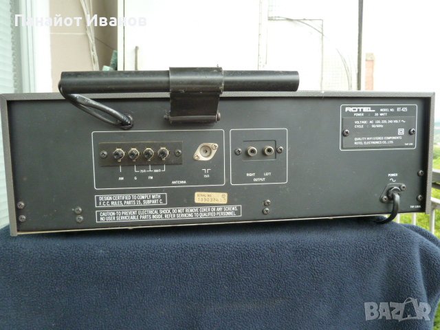 Тунер Rotel RT-425, снимка 5 - Ресийвъри, усилватели, смесителни пултове - 41771910