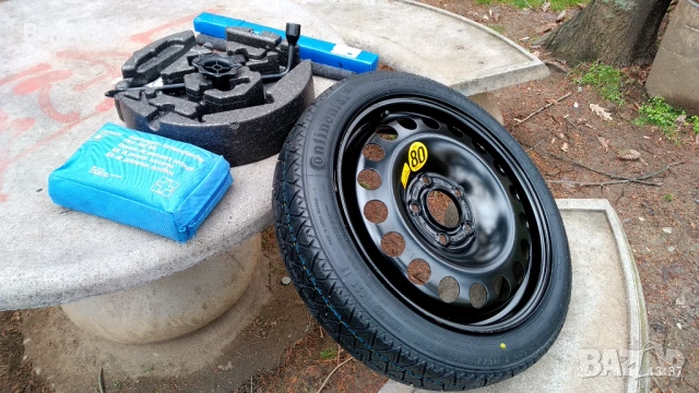 Резервна гума-Патерица за Опел Астра-J пълен комплект! Нова!, снимка 3 - Гуми и джанти - 53064070