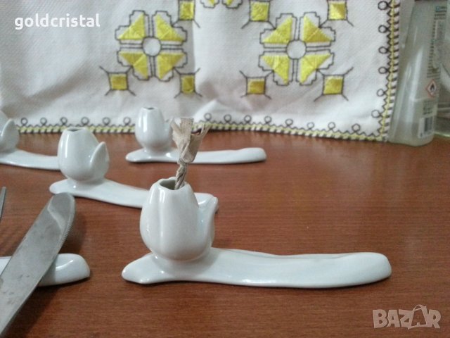 Порцеланови поставки за прибори за хранене , снимка 4 - Антикварни и старинни предмети - 41630070