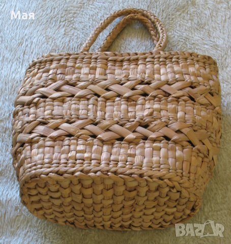 Чанта (кошница) от камъшит, снимка 2 - Чанти - 34663478