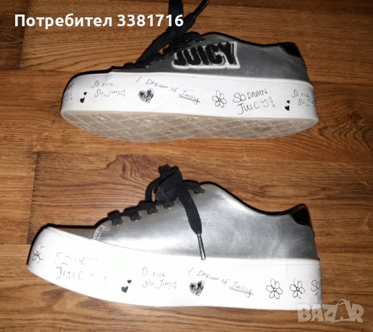 Невероятни Juicy Couture 37 номер, снимка 6 - Детски маратонки - 53578059