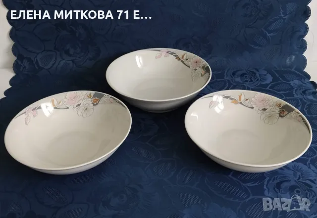 Bohemia Fine de Boheme Carlsbad сервиз за хранене от блестящ бял порцелан, снимка 3 - Сервизи - 56071067