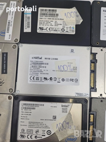 2.5" inch SSD SATA 128GB 256GB Intel Kingston Samsung Crucial Toshiba, снимка 5 - Твърди дискове - 53535691