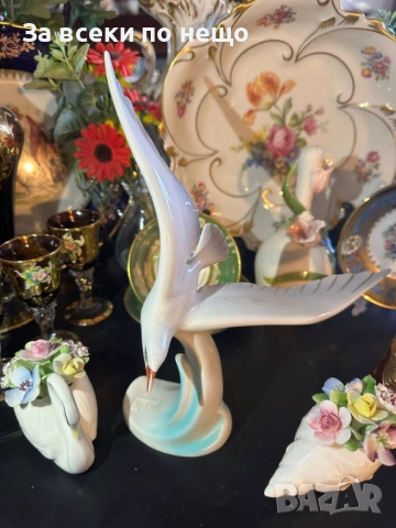 Hollóháza Hungary  Circa 1960 “ Гларусът” Код P1932, снимка 7 - Декорация за дома - 53731490