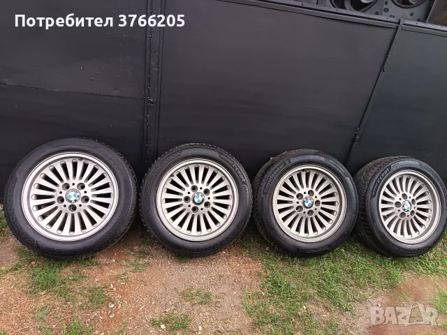16ки джанти 5х120 от BMW е39 със зимни гуми DOT23