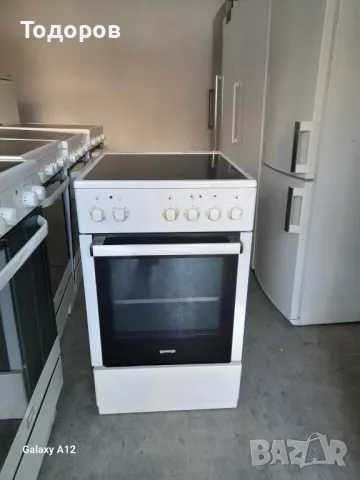 Готварска печка с керамичен плот Gorenje, 4 нагревателни зони, 50 см, клас А, бял , снимка 2 - Печки, фурни - 48786922