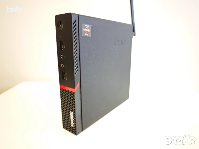 Lenovo ThinkCentre M715q Tiny Desktop AMD Ryzen 5 PRO 2400GE/240GB/8GB, снимка 5 - За дома - 53356570